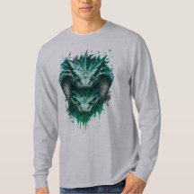 Camiseta de manga larga con salpicaduras de acuare