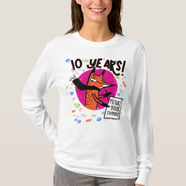 Camiseta de manga larga de 10 PINK (Anverso)