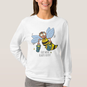 Camiseta de manga larga de abeja y miel