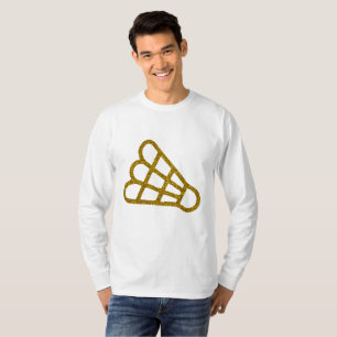 Camiseta de manga larga de bádminton dorado