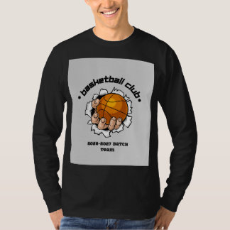 Camiseta de manga larga de baloncesto para adultos