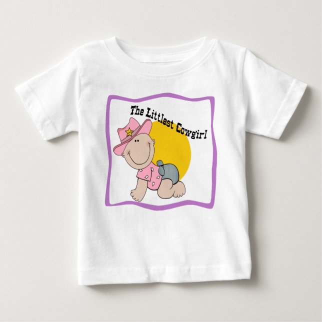 Camiseta de manga larga de bebé de vaca más pequeñ (Anverso)