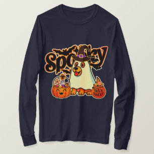 Camiseta de manga larga de calabaza fantasma espel