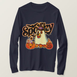 Camiseta de manga larga de calabaza fantasma espel