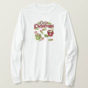 Camiseta de manga larga de chocolate caliente y ba