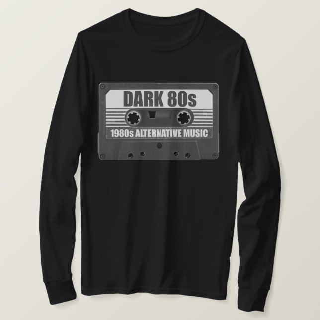 Camiseta de manga larga de cinta de casete de los  (Anverso del diseño)