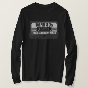 Camiseta de manga larga de cinta de casete de los