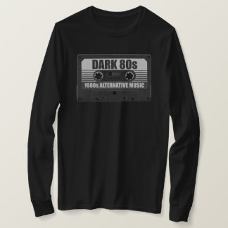 Camiseta de manga larga de cinta de casete de los 