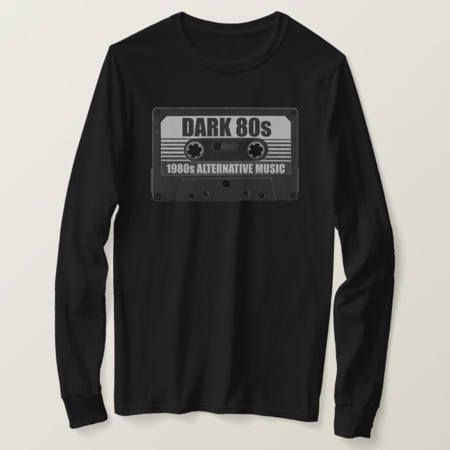 Camiseta de manga larga de cinta de casete de los  (Anverso del diseño)