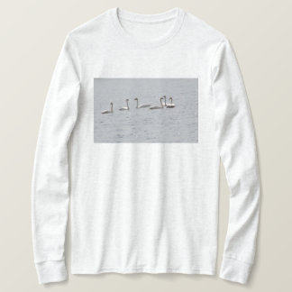 Camiseta de manga larga de cisne para mujeres