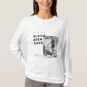 Camiseta de manga larga de color negro
