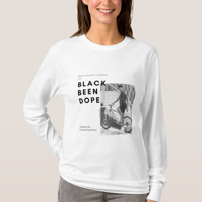 Camiseta de manga larga de color negro (Anverso)