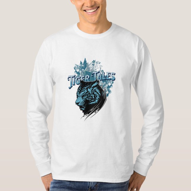 Camiseta de manga larga de cuentos de tigre (Anverso)