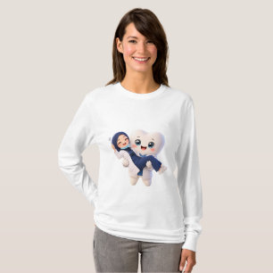 Camiseta de Manga Larga de Dentista Hijabi Adorabl