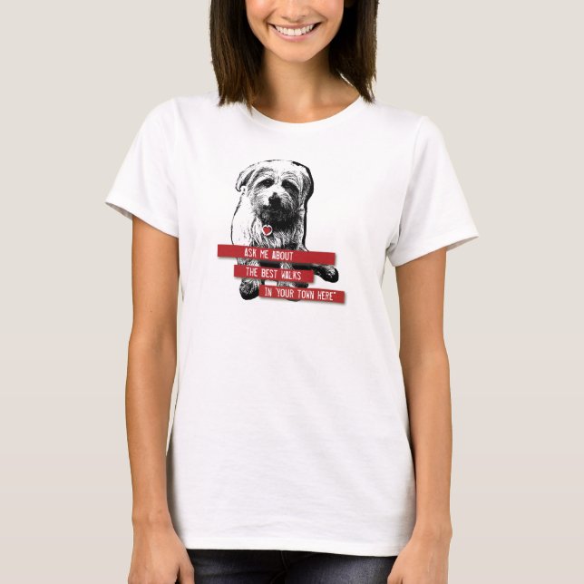 Camiseta de manga larga de Dog Walker - Personaliz (Anverso)