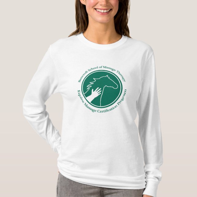 Camiseta de manga larga de equino de mujer (Anverso)