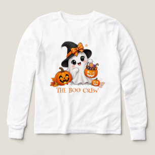 Camiseta de manga larga de fantasma lindo de Hallo