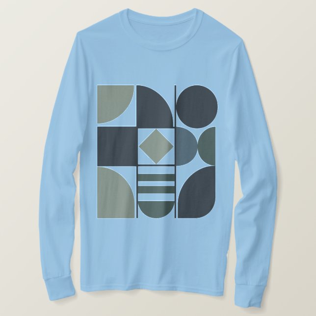 Camiseta de manga larga de formas surtidas (Anverso del diseño)