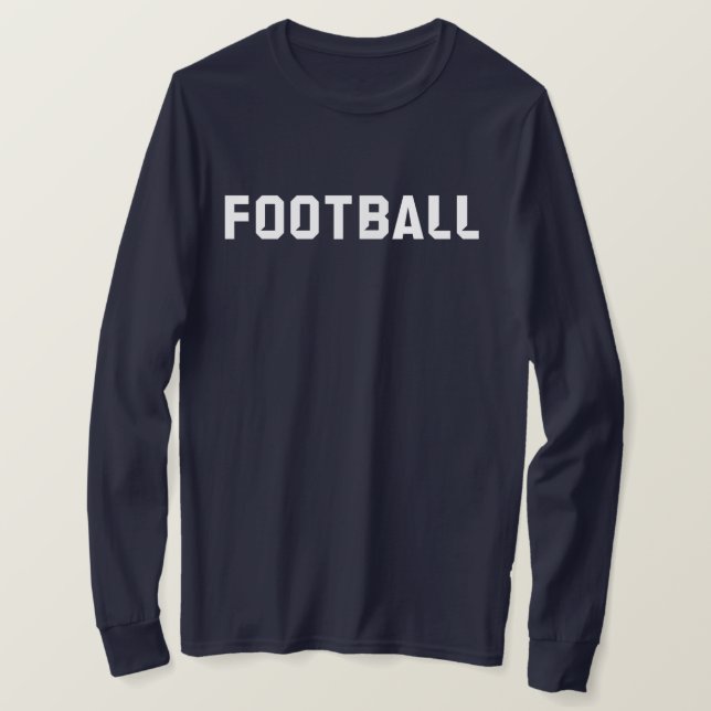 Camiseta de manga larga de fútbol (personalizado) (Anverso del diseño)
