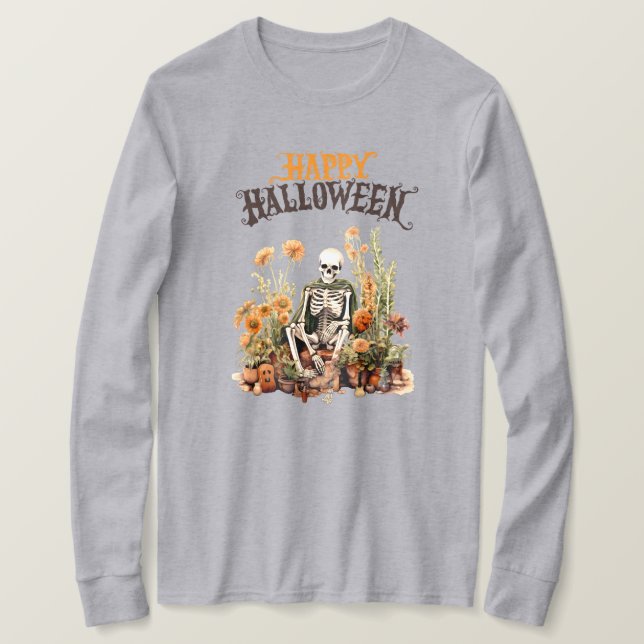 Camiseta de manga larga de Halloween (Anverso del diseño)