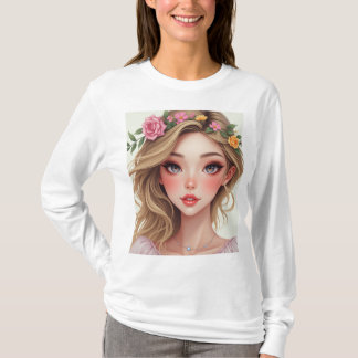 camiseta de manga larga de influencia