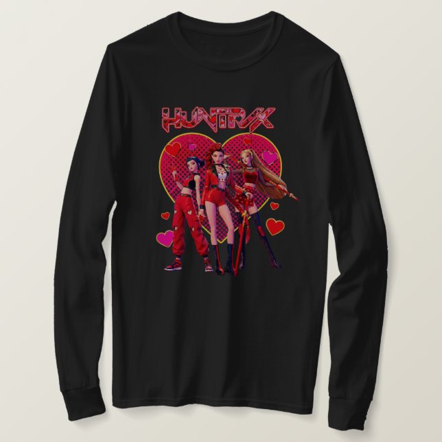 camiseta de manga larga de K-pop (Anverso del diseño)