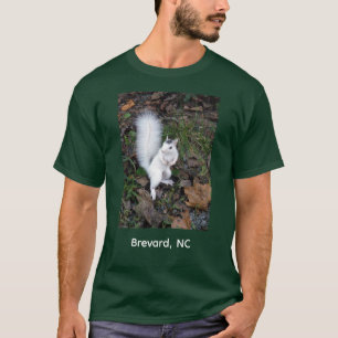 Camiseta de manga larga de la ardilla blanca de Br