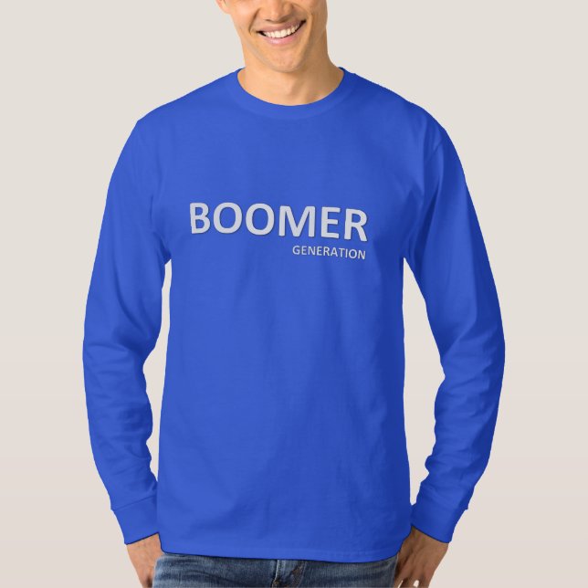 Camiseta de manga larga de la generación BOOMER (Anverso)