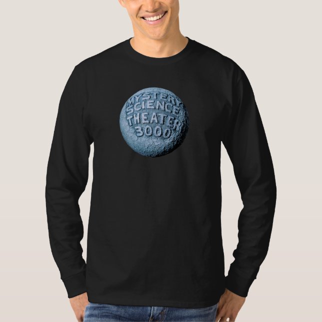 Camiseta de manga larga de la luna MST3K (negro) (Anverso)