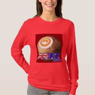 Camiseta de manga larga de la mujer roja AMEC2010