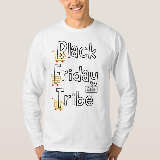 Camiseta de manga larga de la tribu Black Friday (Anverso)