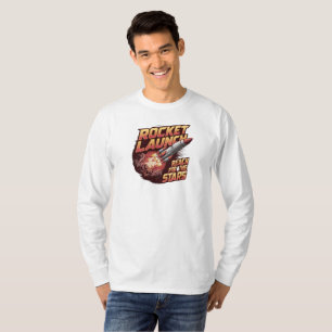 Camiseta de manga larga de lanzamiento de cohetes 