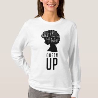 Camiseta de manga larga de las damas de Queen Up