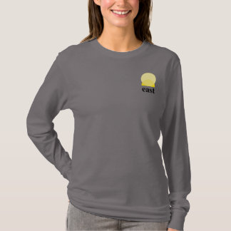 Camiseta de manga larga de las mujeres en gris hum