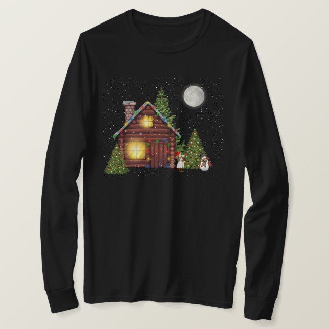 Camiseta de manga larga de Navidad (Anverso del diseño)