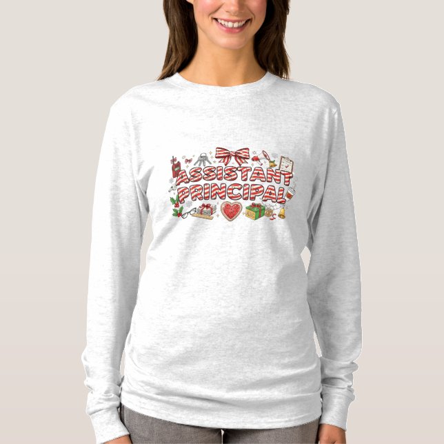 Camiseta de manga larga de Navidad para Subdirecto (Anverso)