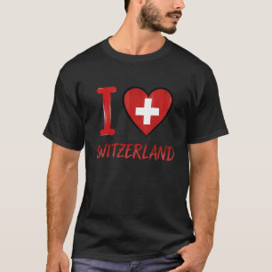 Camiseta de manga larga de orgullo suizo bandera d