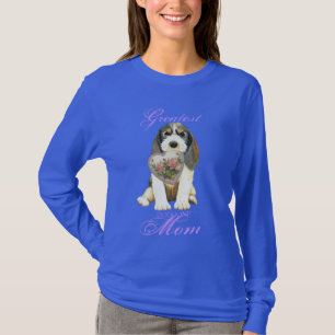 Camiseta de manga larga de PBGV Heart Mom