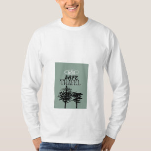 Camiseta de manga larga de Pines de viaje seguros