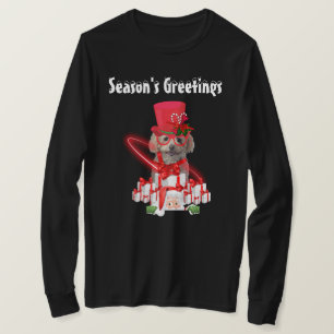 Camiseta de manga larga de saludo de temporada