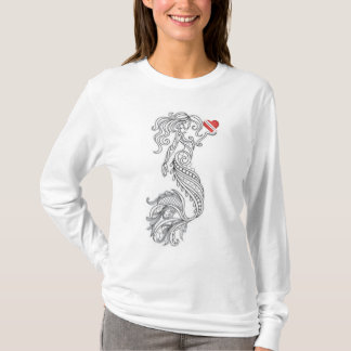 Camiseta de manga larga de sirvienta para las muje
