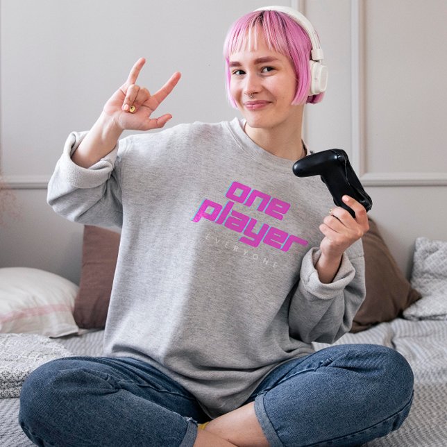 Camiseta de manga larga de un jugador rosa y azul (Subido por el creador)