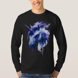 Camiseta de manga larga de unicornio de acuarela g