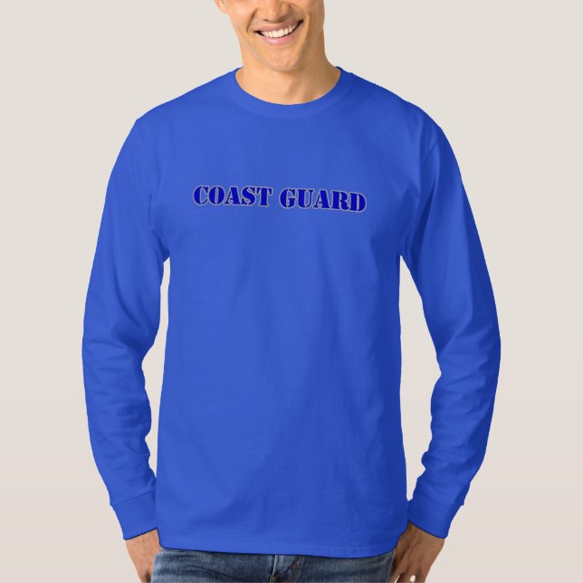 Camiseta de manga larga de USCG Hanes Nano (Anverso)