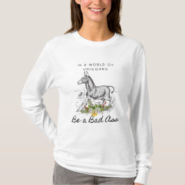 Camiseta de manga larga del amante del burro