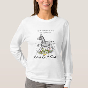 Camiseta de manga larga del amante del burro