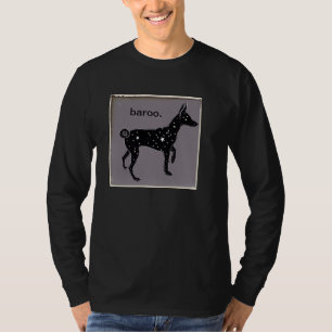 camiseta de manga larga del baroo del basenji
