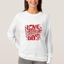 Camiseta de manga larga del Día de San Valentín pa