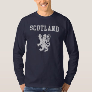 Camiseta de manga larga del león rampante escocés