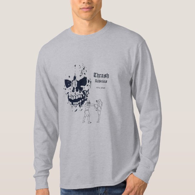 Camiseta de manga larga del retroceso de la muerte (Anverso)
